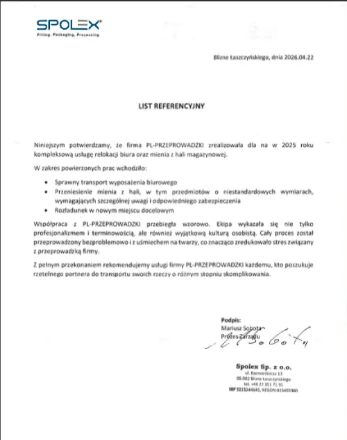 Referencje - Spolex